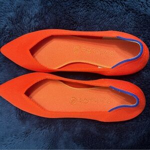 Rothy's Red Flats with Pointed Toe